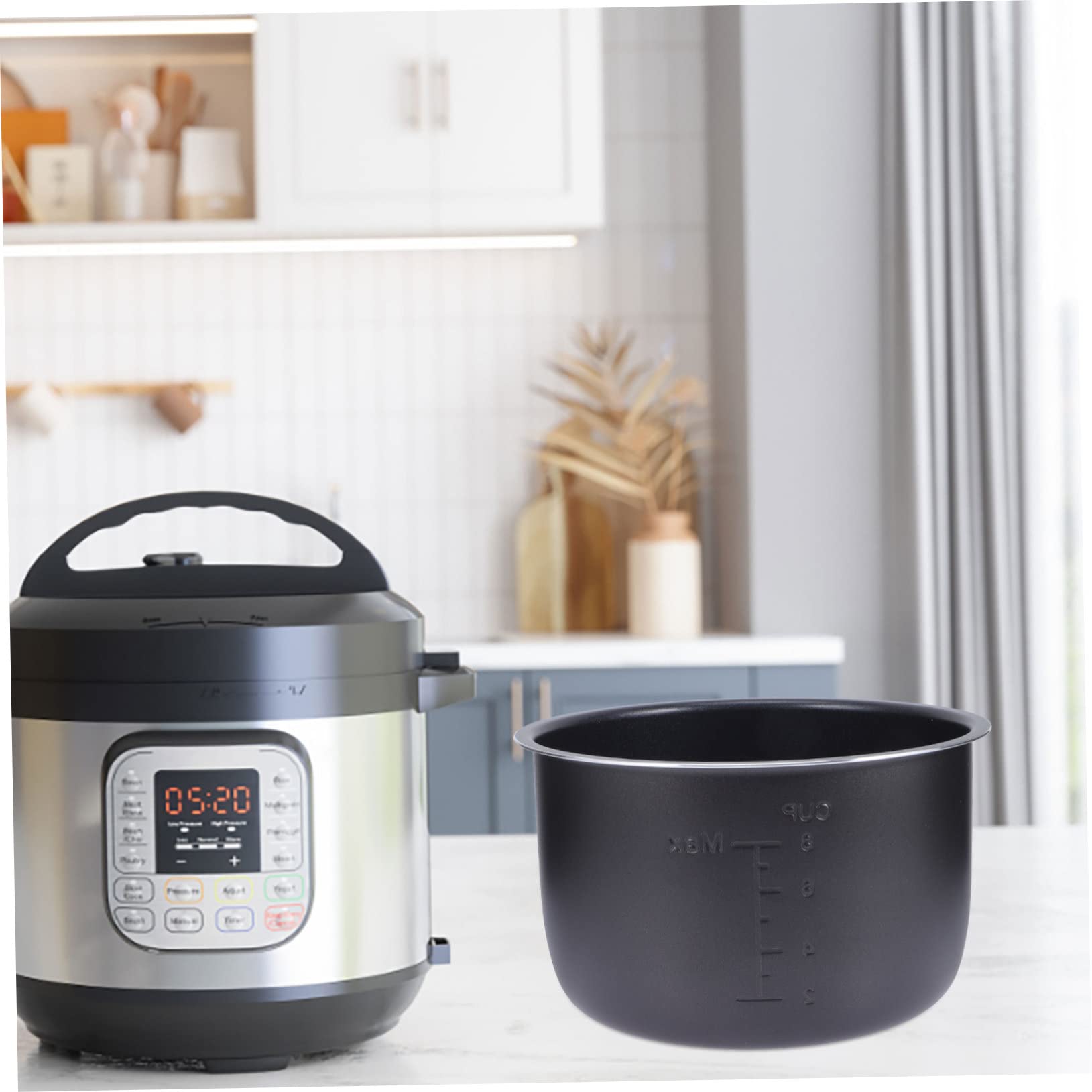 Stainless Steel Rice Cooker Liner & Nonstick Inner Pot Set - Durable Non-Stick Cookware for Perfect Rice - Ideal for Home Kitchens, Dorms, and Camping