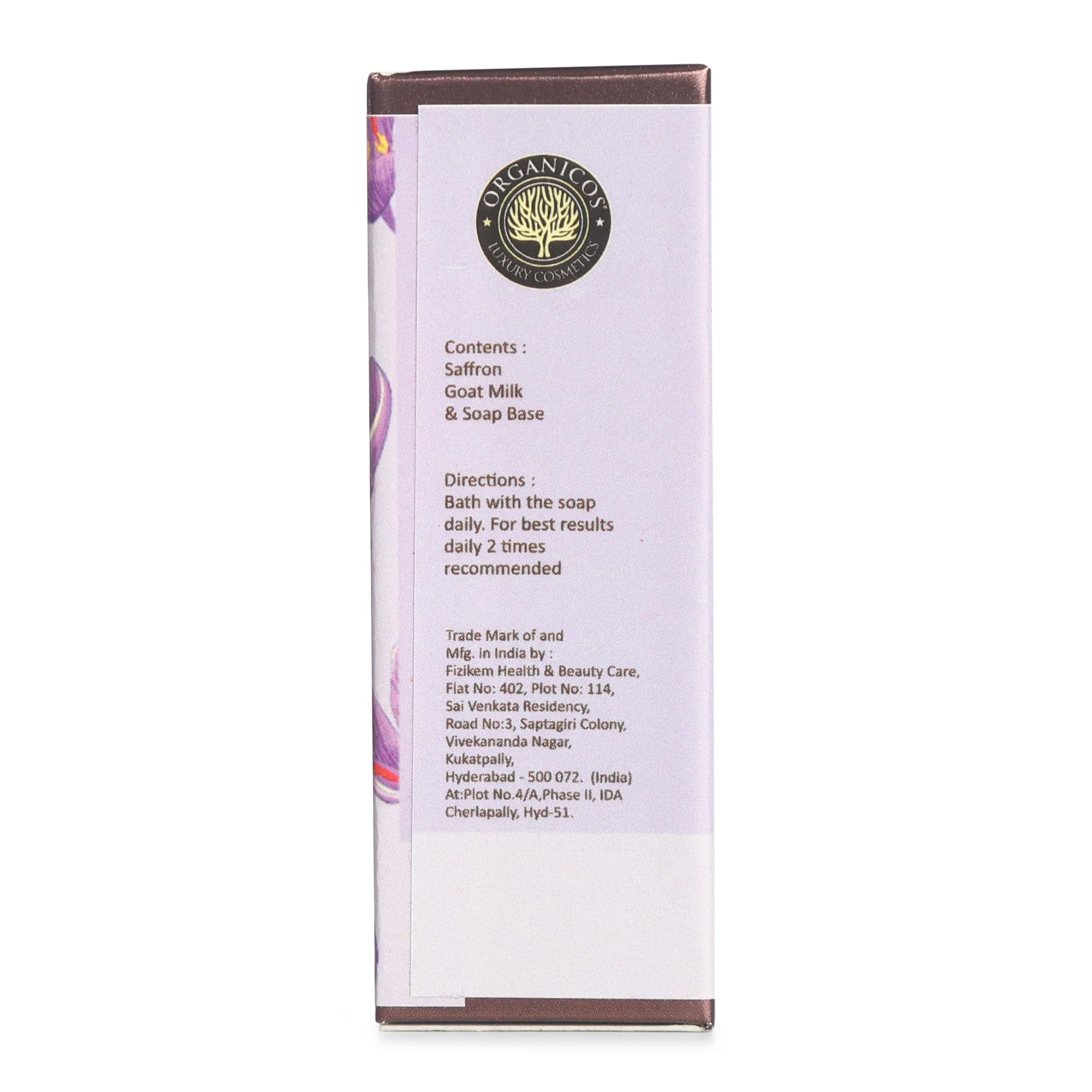 Organic Saffron & Goat Milk Skincare Soap - Natural Moisturizing & Brightening Face & Body Cleanser - Perfect for Dry, Sensitive Skin & Daily Gentle Cleansing Routine