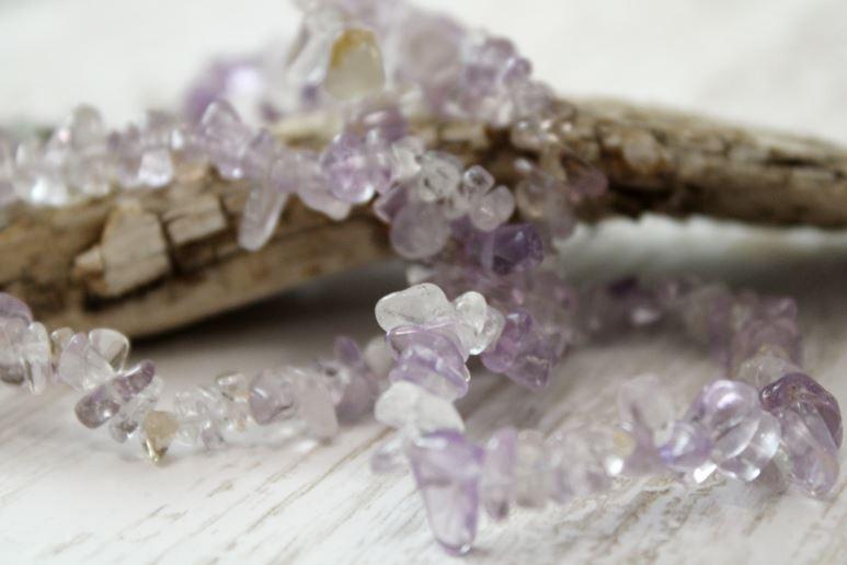Natural Ametrine Chip Bead Necklace - XL 16