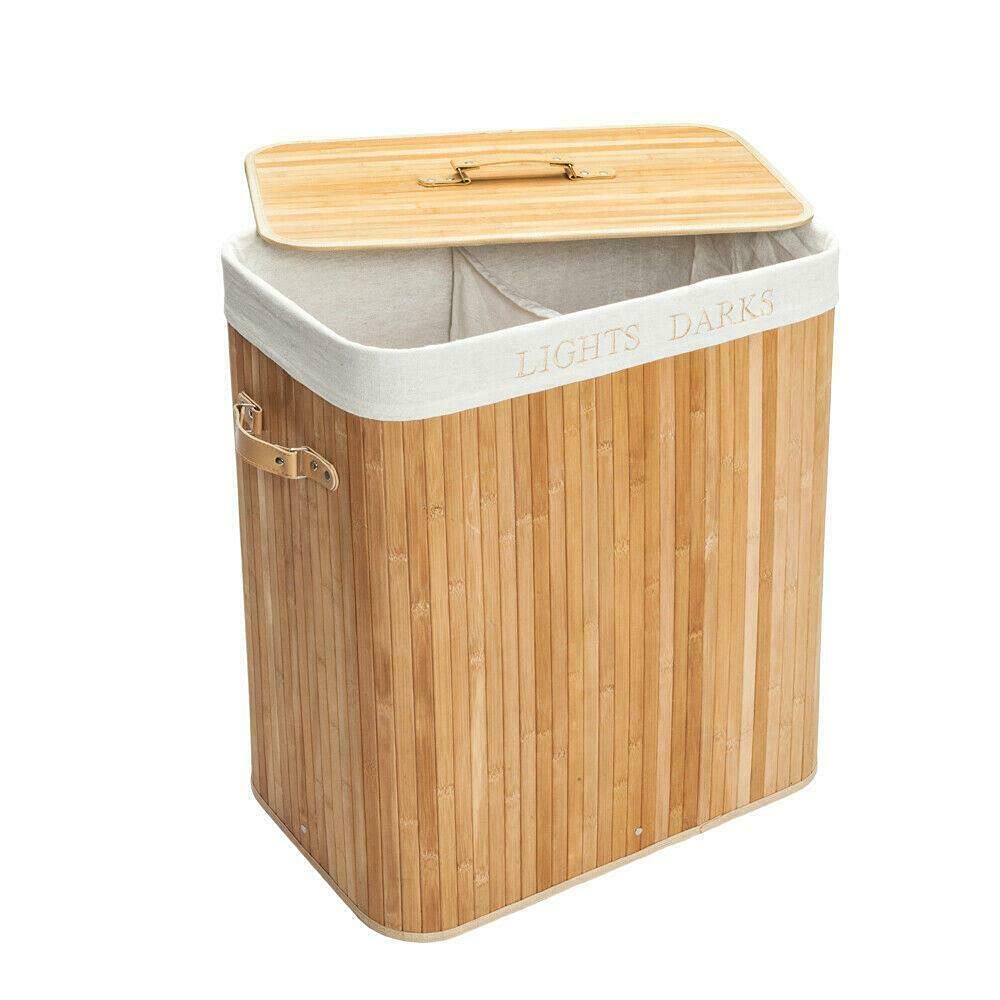 SverdloFG Woven Laundry Hamper Bag - Foldable Clothes Storage Basket with Handles for Bedroom, Bathroom & Laundry Room Organization | Perfect for Home, Dorm, and Travel Use