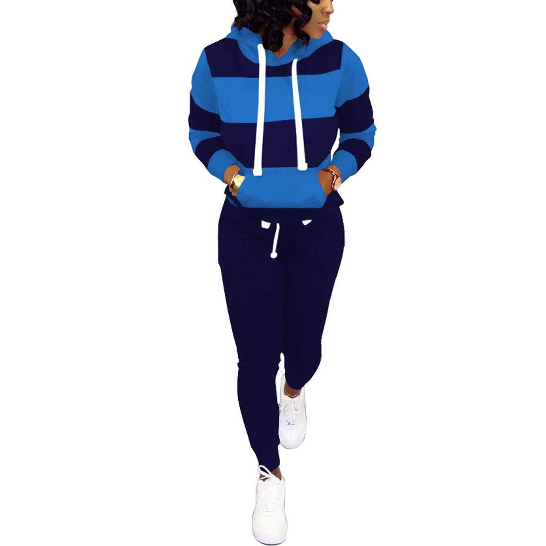 Stylish Nimsruc Women's Two-Piece Jogging Suits - Comfortable Casual Outfits for Running, Gym, Lounge & Everyday Wear