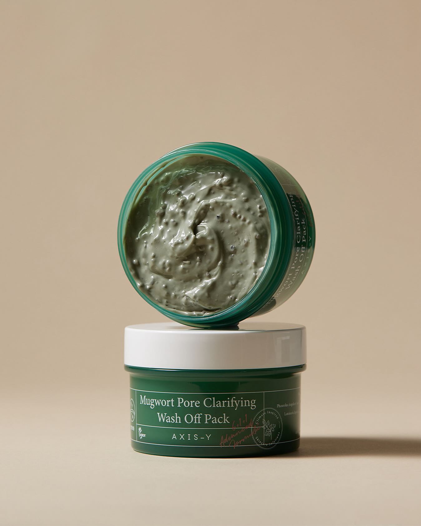 AXIS Y Mugwort Pore Clarifying Wash Off Pack 100ml - Korean Skincare for Deep Cleansing & Blackhead Removal - Perfect for Oily & Acne-Prone Skin