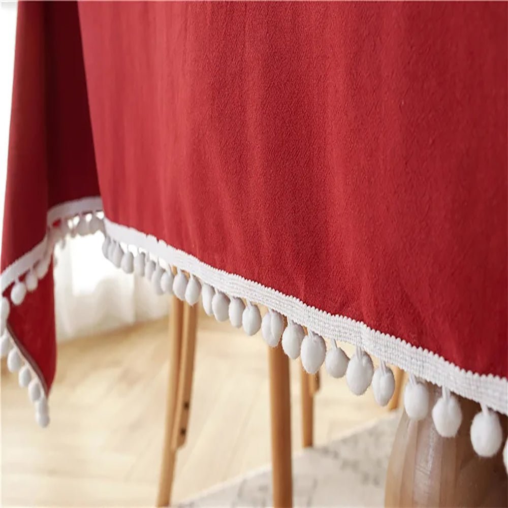 Premium Arkansas Square Cotton Tablecloth - Soft, Durable & Washable - Perfect for Dining, Picnics & Home Decor (18x18, 24x24, 30x30 Inches)