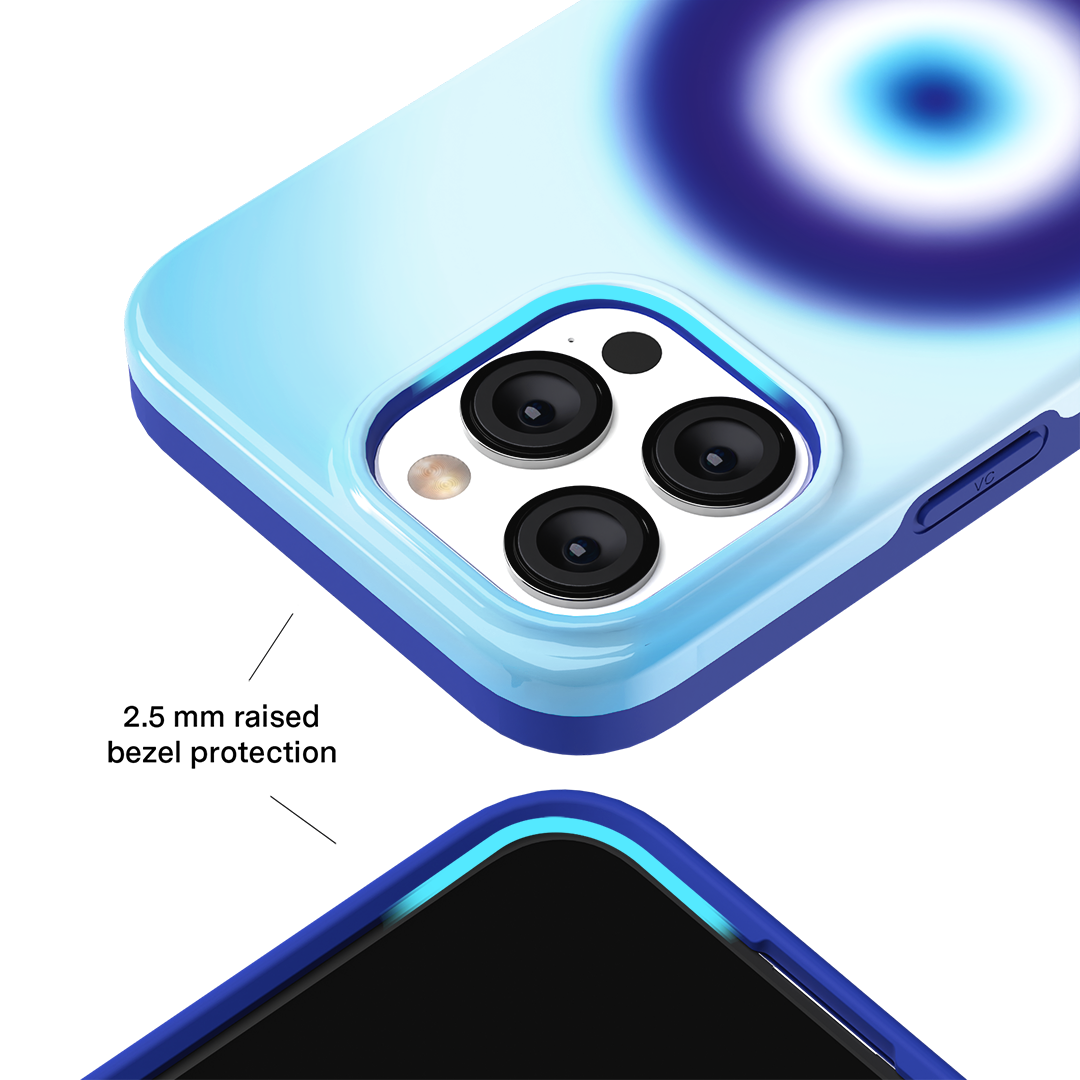 Evil Eye Protection iPhone Case - Stylish & Durable Phone Cover for iPhone 13/14/15 - Perfect for Travel, Daily Use & Spiritual Protection