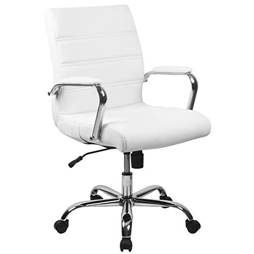 White Leathersoft/Chrome Frame