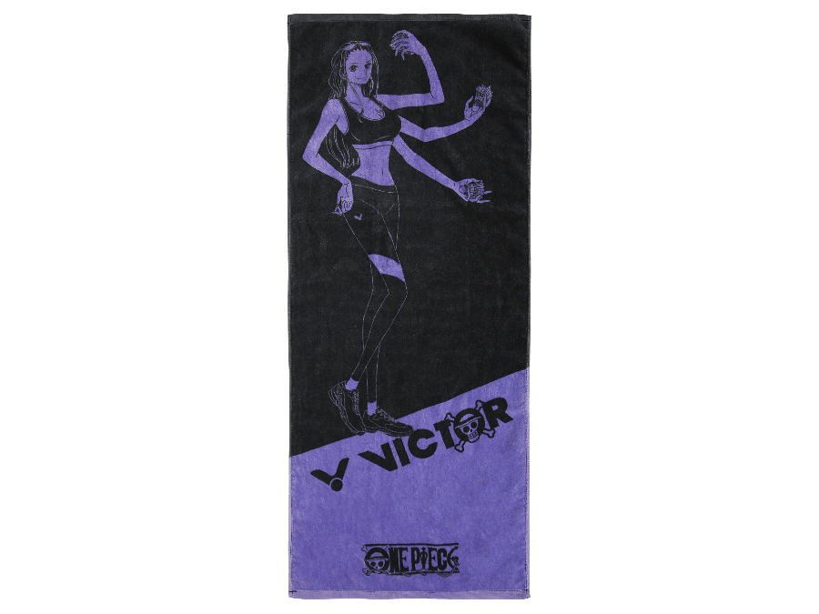 Victor X One Piece Robin Sports Towel - Purple Anime Themed Microfiber Gym Towel for Workout, Swimming & Cosplay | Official Licensed One Piece Merchandise