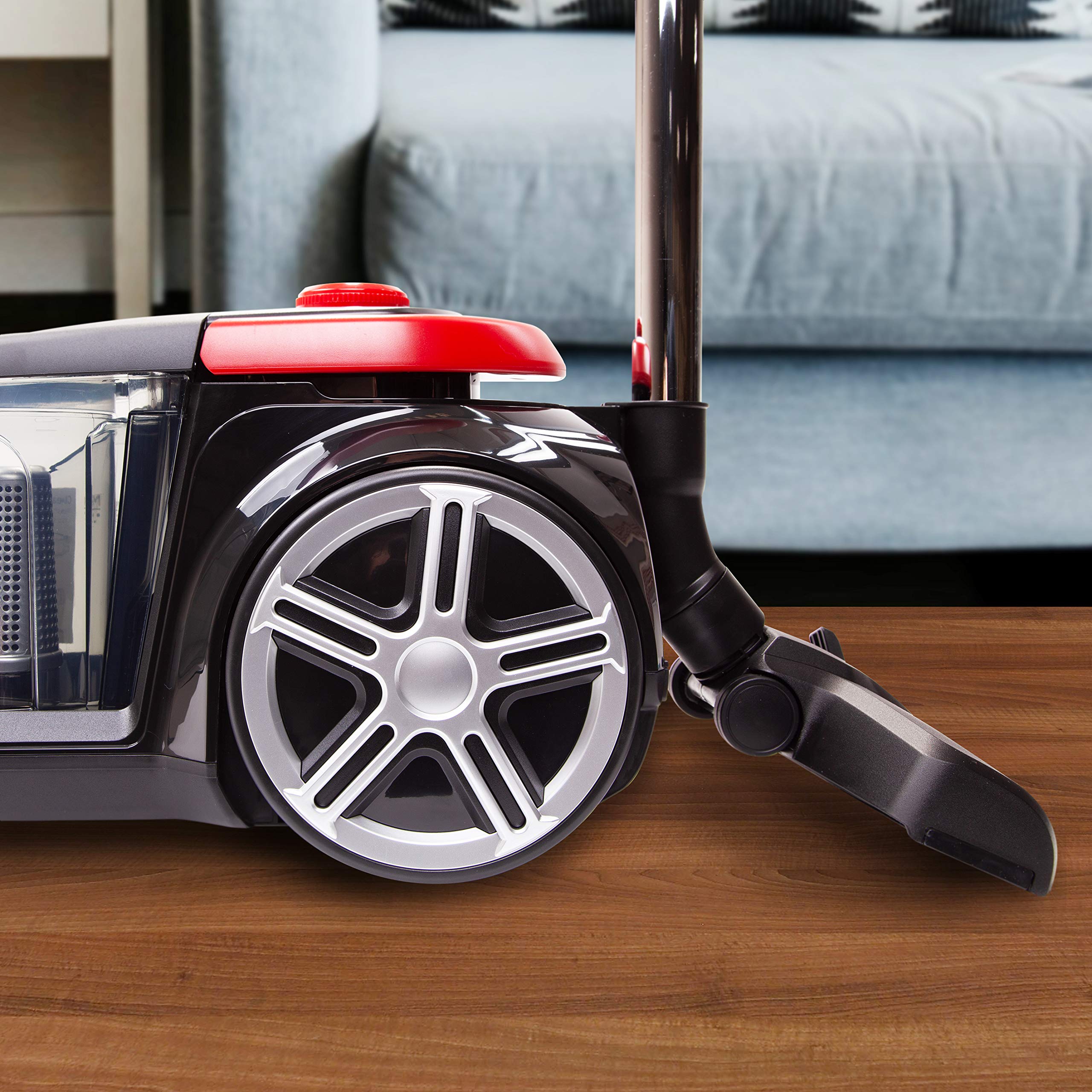 **Duronic VC7020 Bagless Cylinder Vacuum Cleaner with Crevice & Turbo Brush - Powerful Suction for Pet Hair, Carpets, Hardwood Floors & Upholstery - Ideal for Home, Office & Car Cleaning**