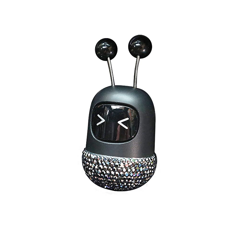 Diamond-Encrusted Car Aroma Diffuser | Robot-Shaped Air Freshener for Car Vents | Creative Car & Home Fragrance Decor | Perfect for Office, Travel & Daily Commute