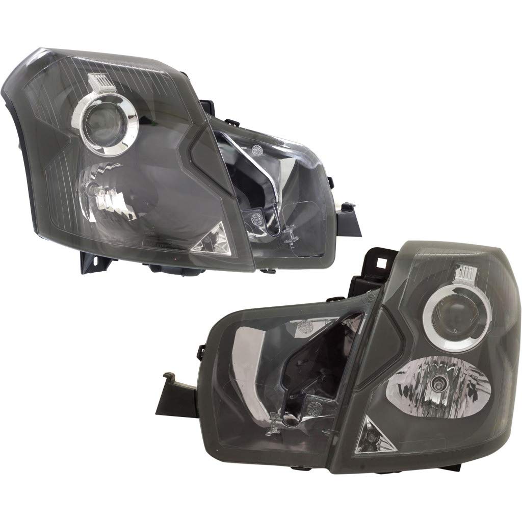 KarParts360 Replacement Headlight Assembly Pair for 2003-2007 Cadillac CTS - Driver & Passenger Side with Bulbs (Fits GM2502242, GM2503242) - Perfect for Night Driving & Vehicle Restoration Projects