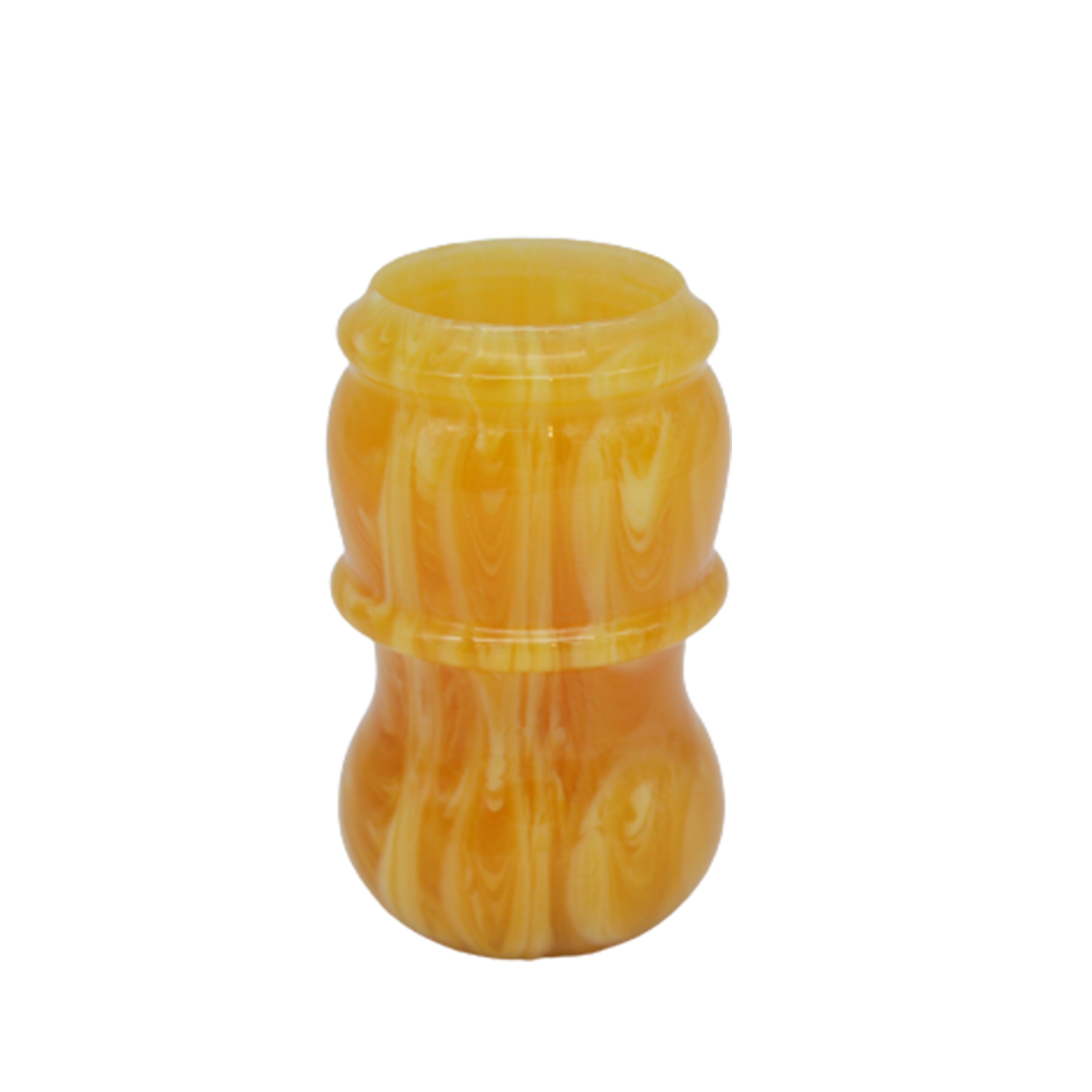 Premium Amber Handmade Shaving Brush Handle for 24mm & 26mm Knots - Luxury Wet Shaving Accessory for Men's Grooming & Barber Shop Use
