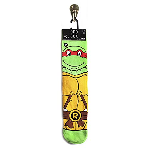 Odd Sox Nickelodeon TMNT Teenage Mutant Ninja Turtles Retro 90s Cartoon Socks - Fun Novelty Socks for Men & Women - Perfect for Cosplay, Gifts, and 90s Nostalgia Fans
