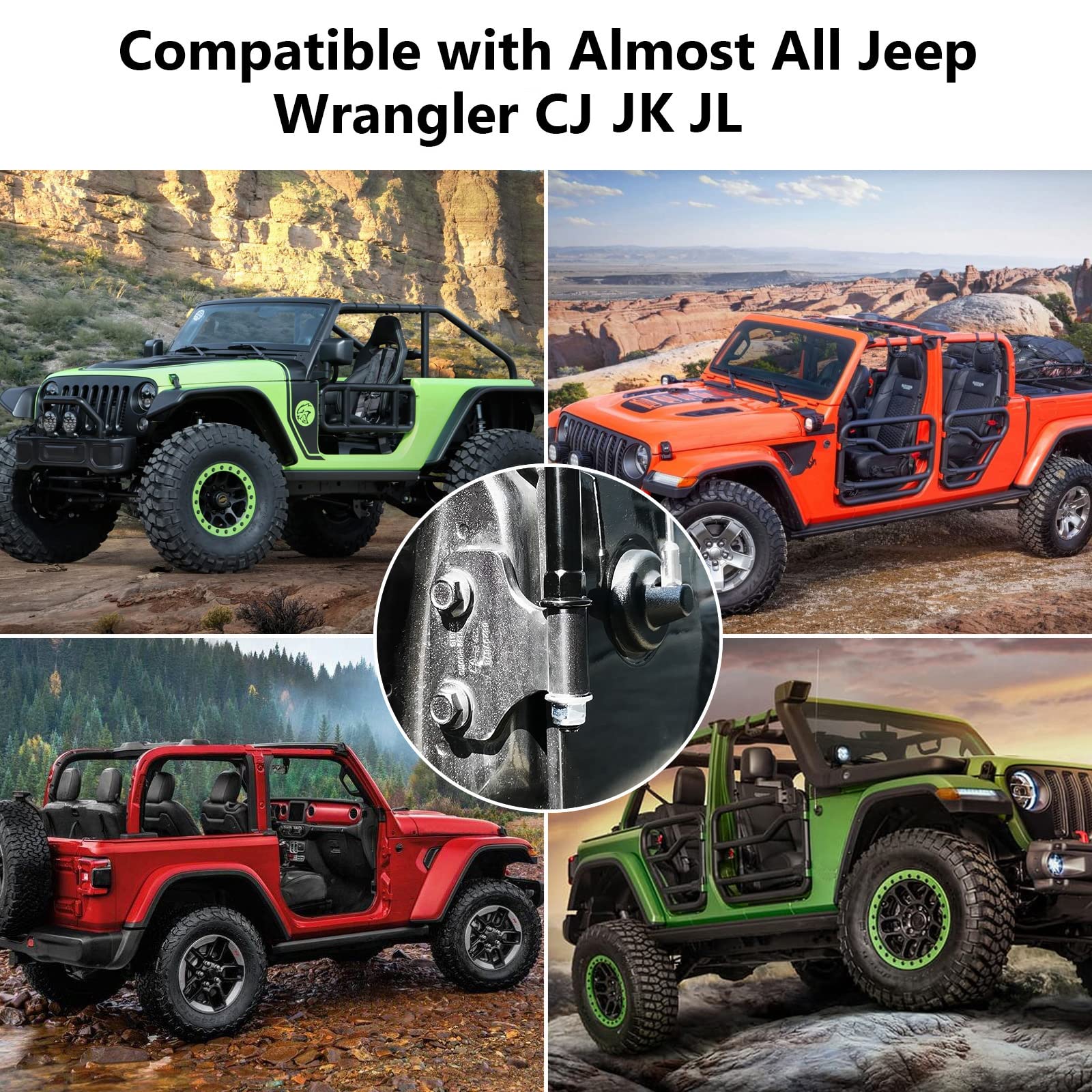 Jeep Wrangler JK CJ JL & Unlimited Side Mirrors - 2 Pack 5.5