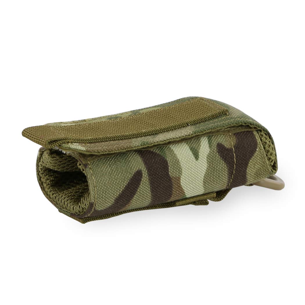 Tactical MOLLE Water Bottle Pouch - Foldable Military Canteen Holder with Drawstring & Mesh Design - Perfect for Hiking, Camping, and Outdoor Adventures