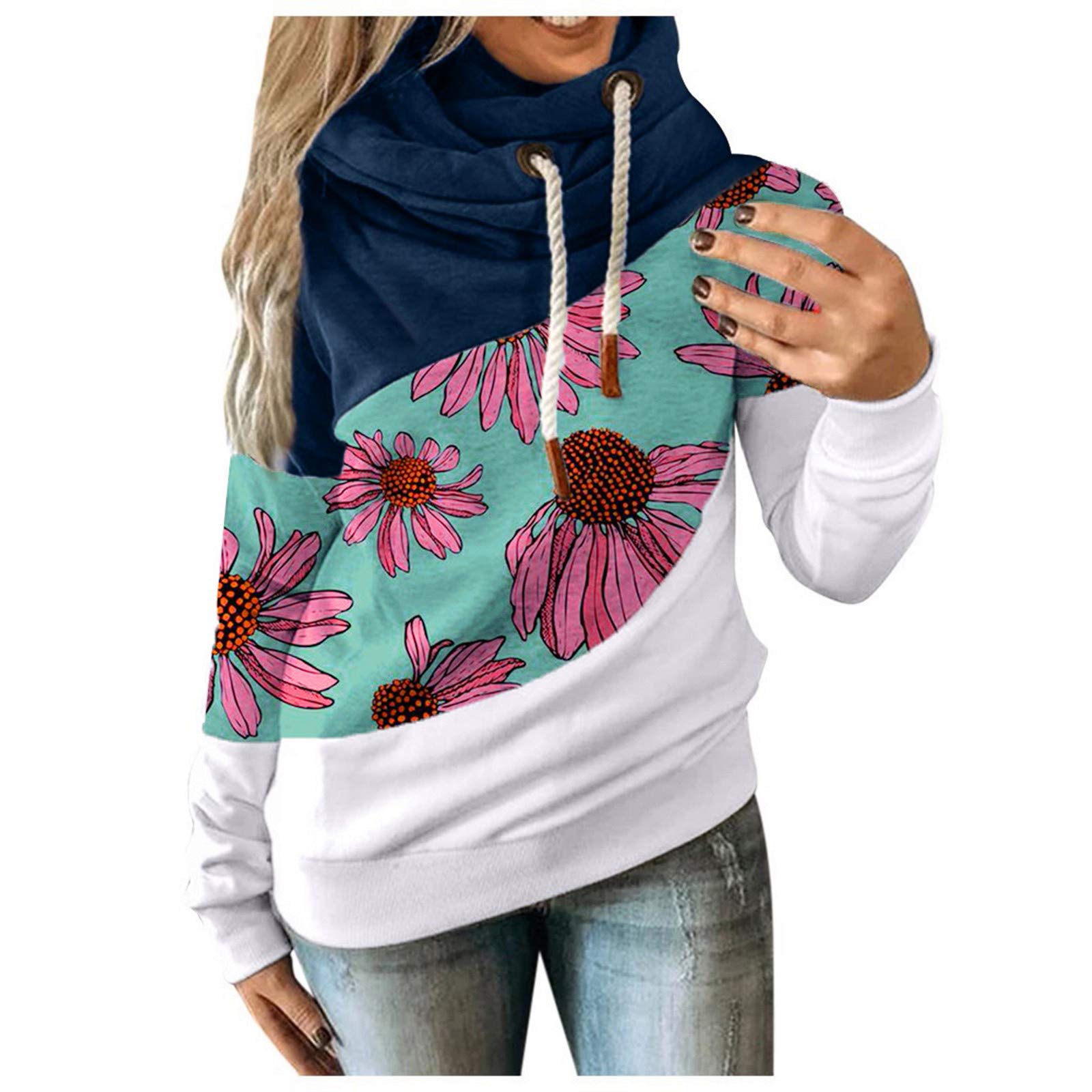 3D Star Printed Women's Long Sleeve Pullover Hoodie - Trendy Graphic Sweatshirt for Casual Wear, Street Style & Loungewear