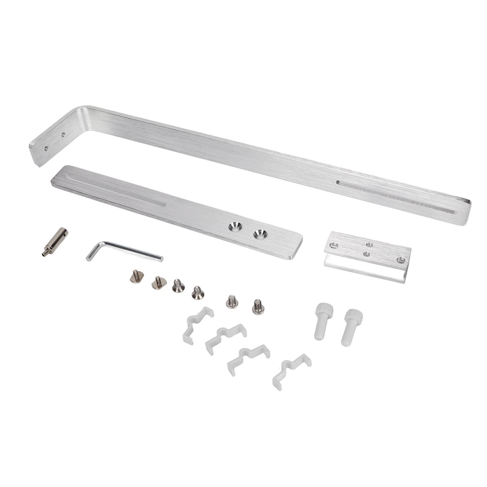 GLOGLOW Aquarium Light Support Stands - Sturdy Brushed Silver Fish Tank Light Holder for Freshwater & Saltwater Aquariums - Perfect for Planted Tanks, Coral Reefs & Aquatic Decorations