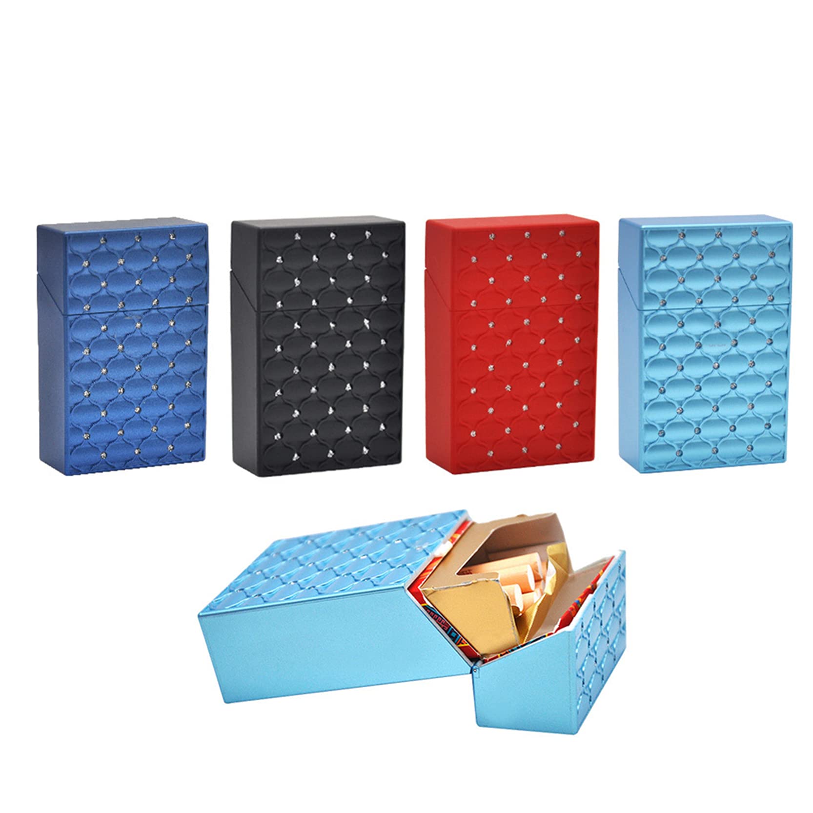 Portable Waterproof Leather Cigarette Case for Men - Holds 20 Cigarettes, Fashionable & Creative Design - Perfect for Travel, Outdoor Activities & Daily Use