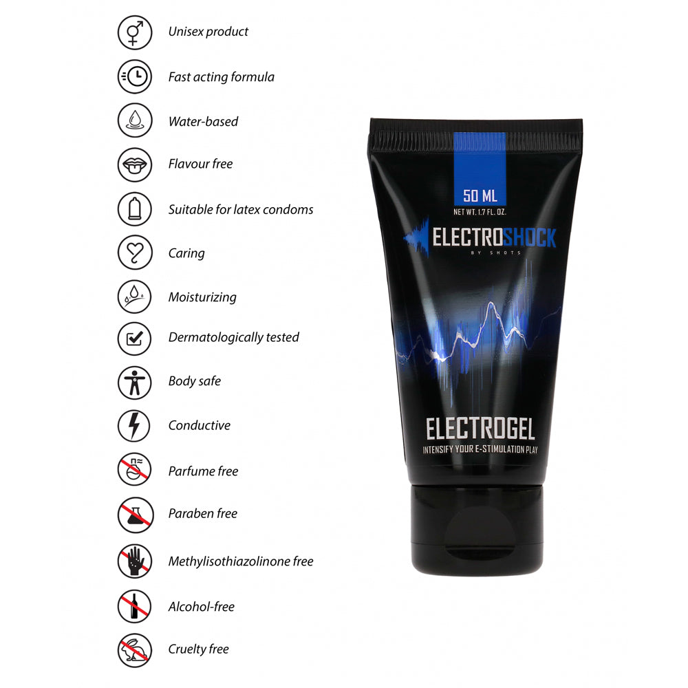 Premium ElectroShock ElectroGel Conductive Gel for EMS & TENS Therapy - Enhance Muscle Stimulation & Pain Relief - Ideal for Physical Therapy & Home Workouts