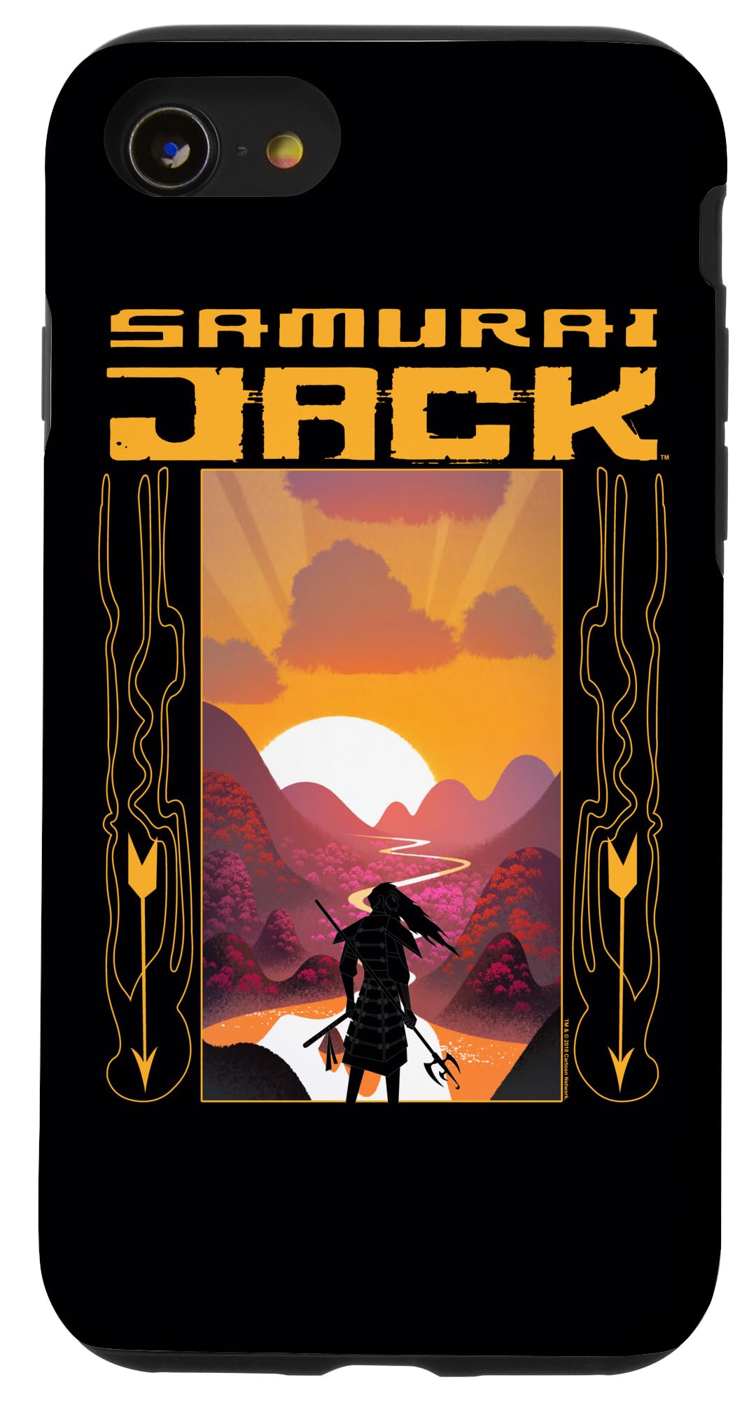 Premium Samurai Jack Sunrise iPhone SE (2020)/7/8 Case - Durable Protective Cover with Artistic Design for Daily Use, Travel & Outdoor Activities