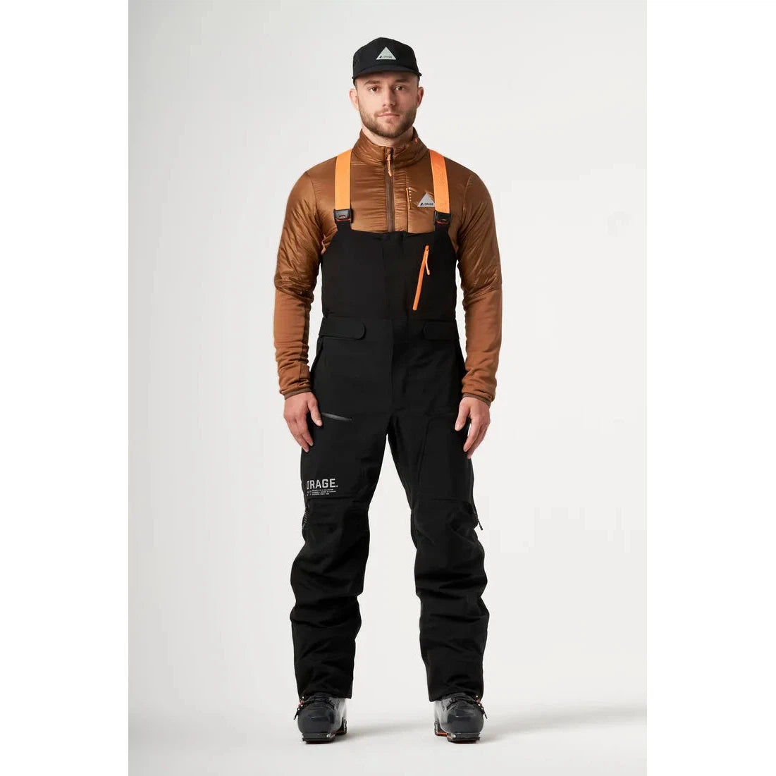 Orage Men's Mountain X Gibson 3L Bib Snow Pants 2025 - Waterproof Insulated Ski Bibs for Men - Perfect for Skiing, Snowboarding & Winter Outdoor Adventures