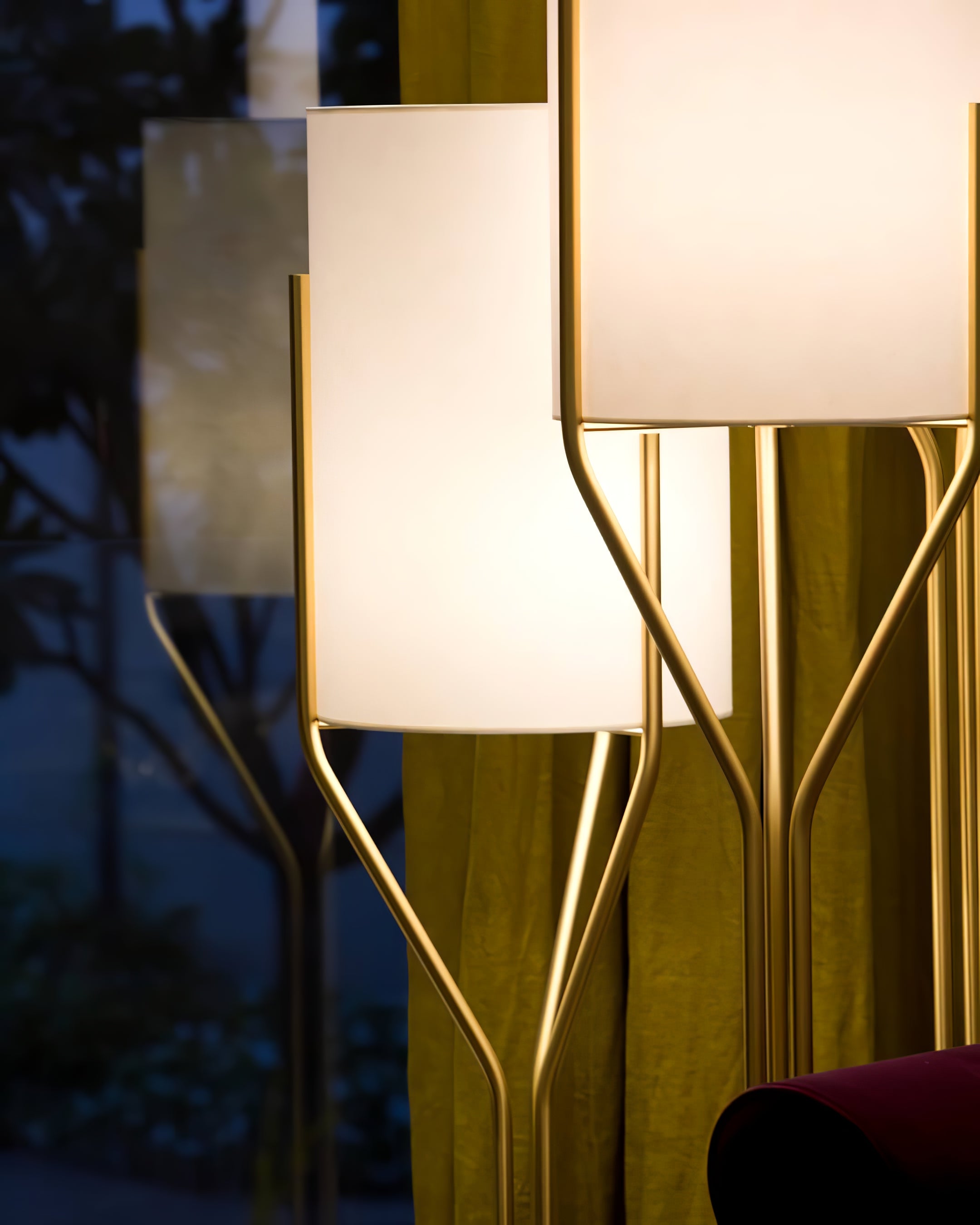 Modern Arborescence Floor Lamp - Adjustable Height LED Standing Light for Living Room, Bedroom & Office - Energy Efficient Home Decor Lighting for Reading & Relaxation