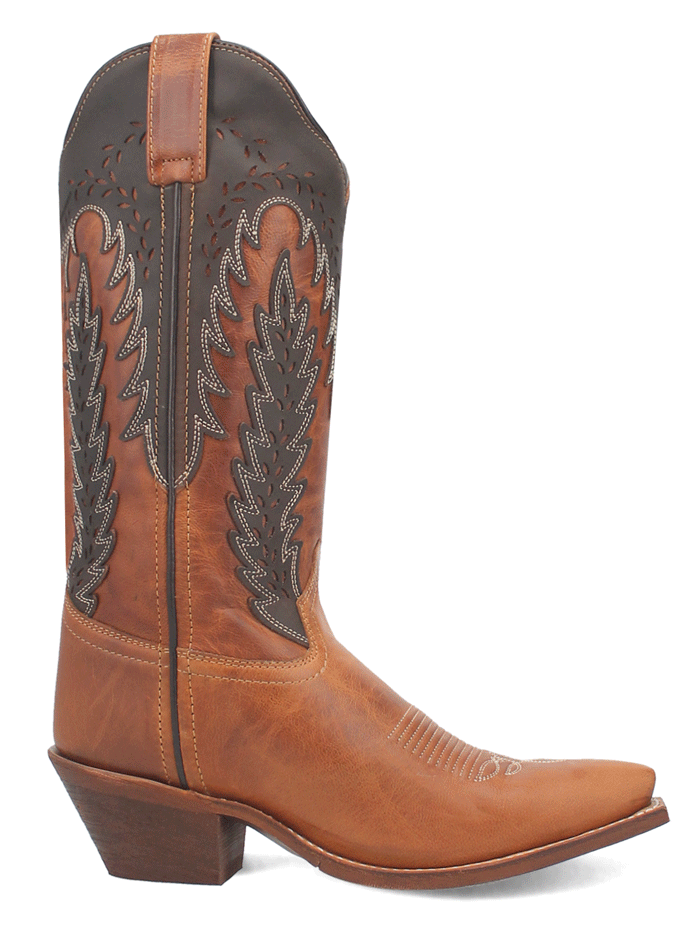 Laredo 52213 Women's FARAH Leather Boots in Honey Copper - Stylish Western Ankle Boots for Casual Outfits & Country Events