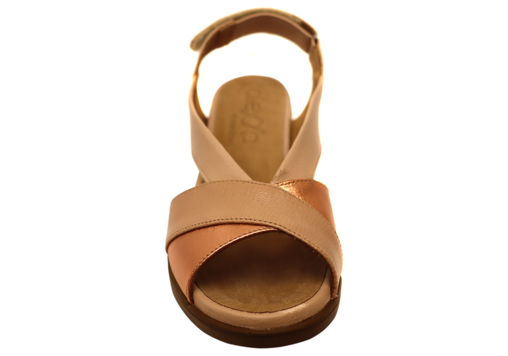 Opananken Raquel Women's Comfortable Leather Mid Heel Sandals - Stylish & Supportive for Work, Party & Summer Outings