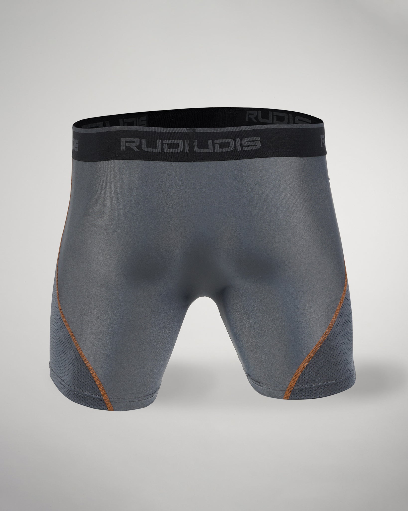 RUDIS Essential Gray/Orange Youth Boxer Brief - Comfortable Underwear for Kids & Teens - Perfect for Sports, School & Everyday Wear