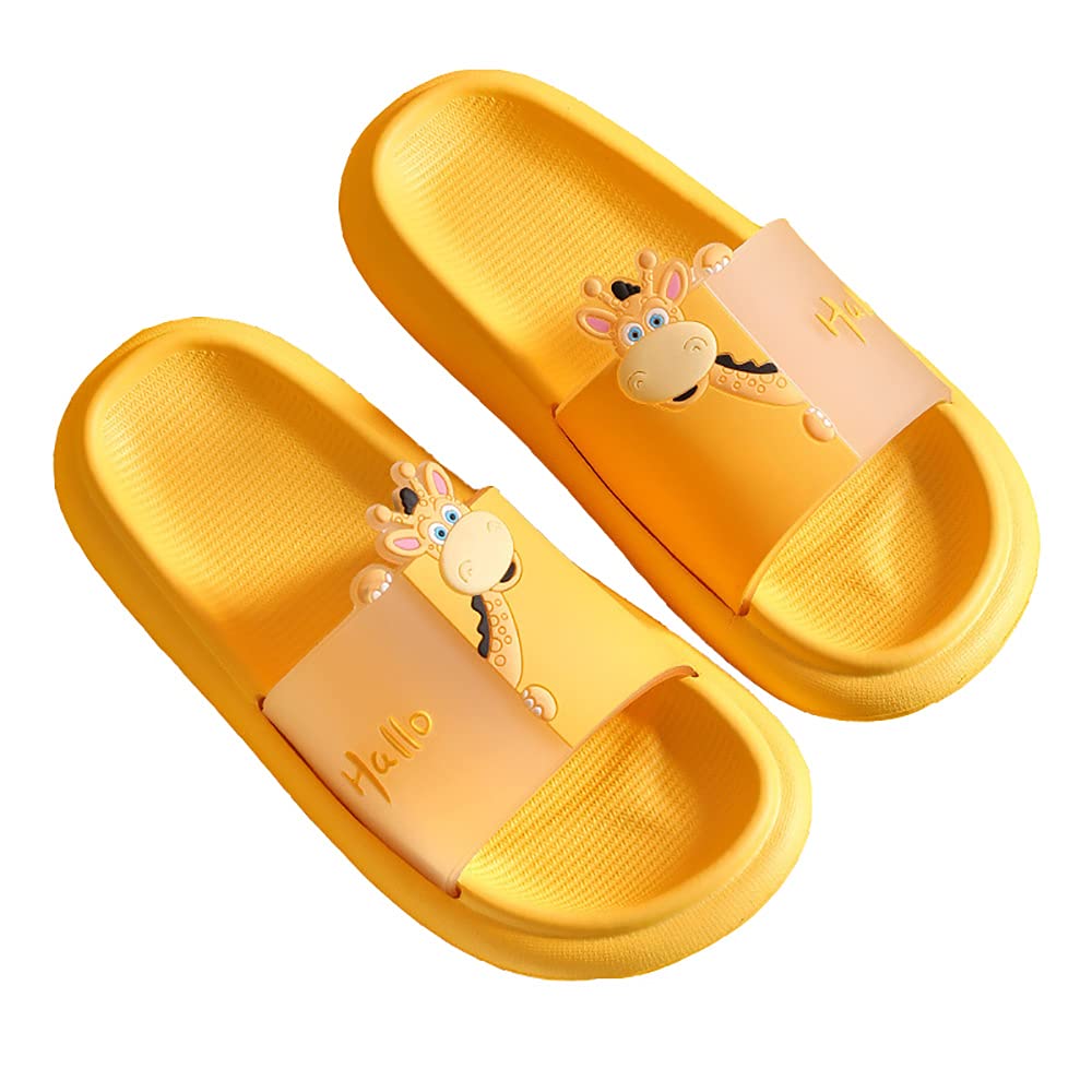 Adorable Cartoon Slippers - Soft Summer Bathroom House Shoes for Women & Men - Comfortable Indoor/Outdoor EVA Thick Sole Slippers - Perfect for Home, Beach, Dorm, and Spa Use