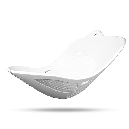 Puj Flyte Compact Infant Bathtub - Portable Baby Bathtub for Newborns & Infants 0-6 Months | Lightweight Foldable Bath Essentials for Home & Travel | 23.5 x 10.51 x 1.5 Inches White | Perfect for Small Spaces & On-the-Go Parents