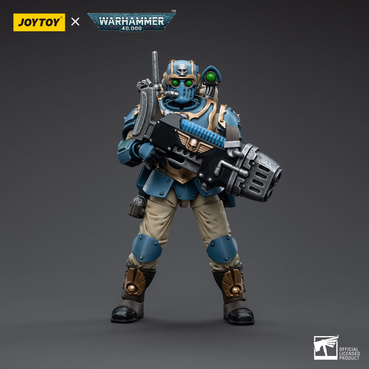 1/18 JOYTOY 3.75-inch Astra Militarum Tempestus Scions 55th Kappic Eagles Action Figure Set (5pcs) - Perfect for Warhammer 40K Collectors, Tabletop Gaming & Display