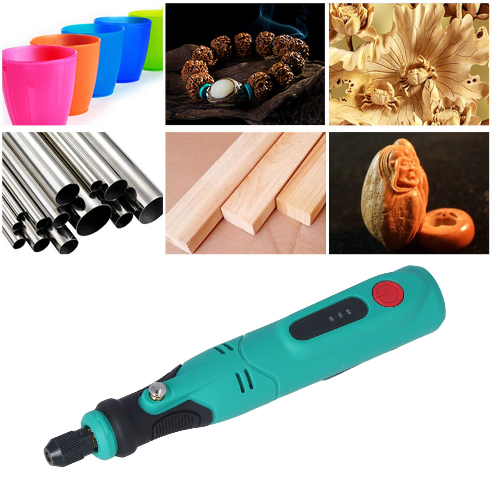 40Pcs Cordless Rotary Tool Kit - 3.6V USB Rechargeable, 3 Variable Speed Mini Grinder for Grinding, Polishing & Engraving - Perfect for DIY Crafts, Jewelry Making & Home Repair Projects