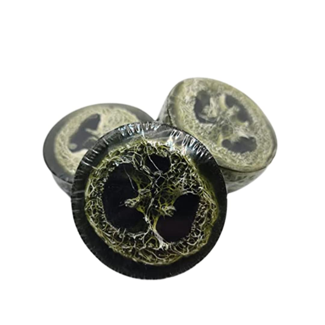 Organic Loofah Soap for Exfoliating & Cleansing - Natural Bath & Shower Body Scrub - Perfect for Spa, Gift Sets & Eco-Friendly Skincare Routine