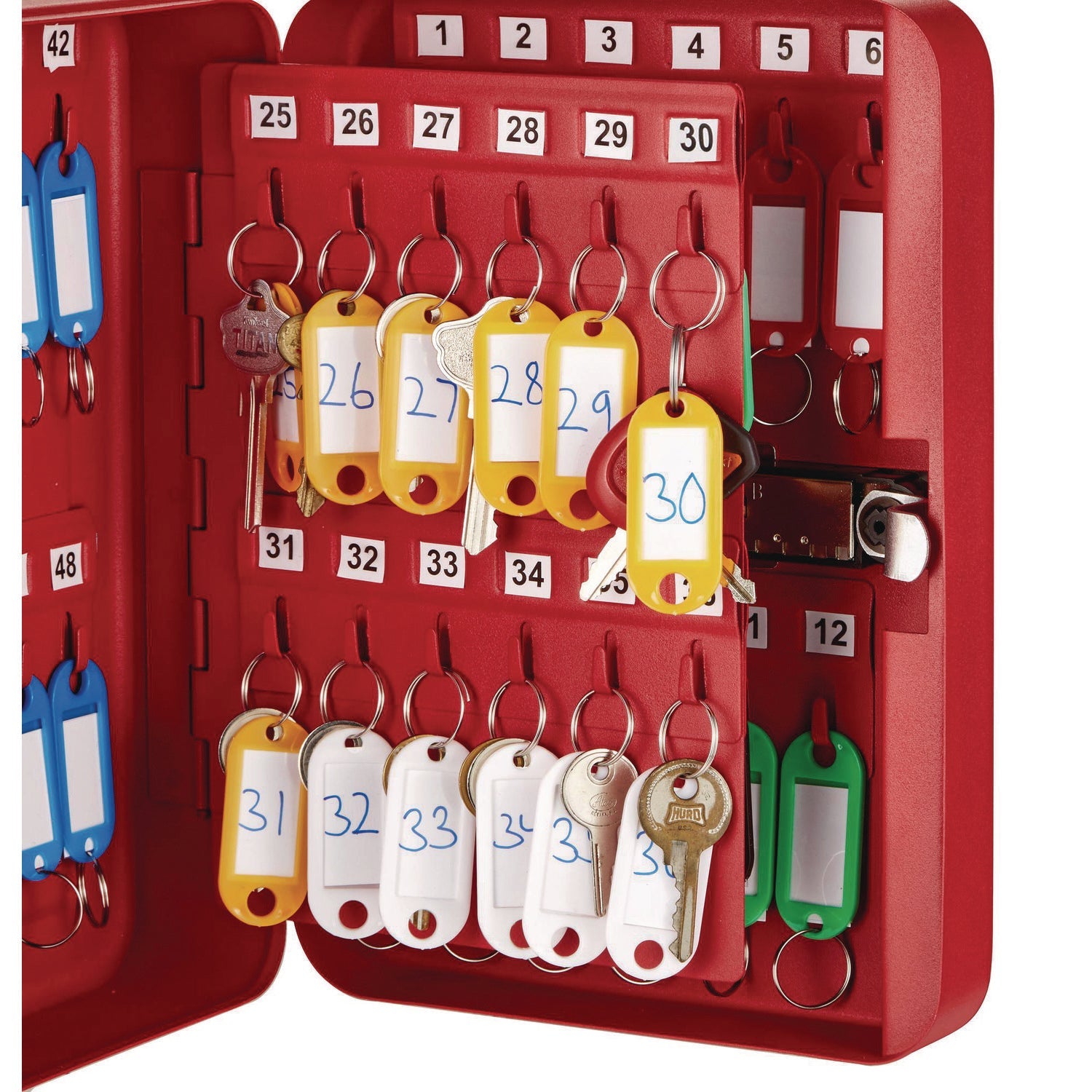 Heavy Duty Stainless Steel 304 Key Cabinet with Combination Lock - 48 Key Storage, 7.1