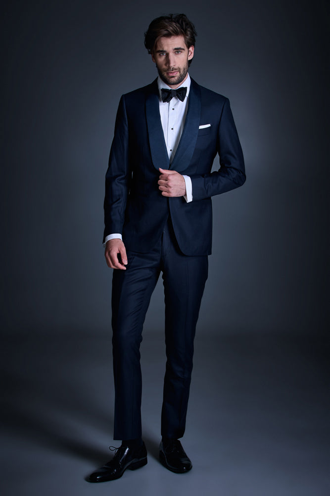 The Donovan Tuxedo Suit for Men - Premium Dark Navy Blue Formal Wear | Wedding, Prom, Black Tie Events & Special Occasions