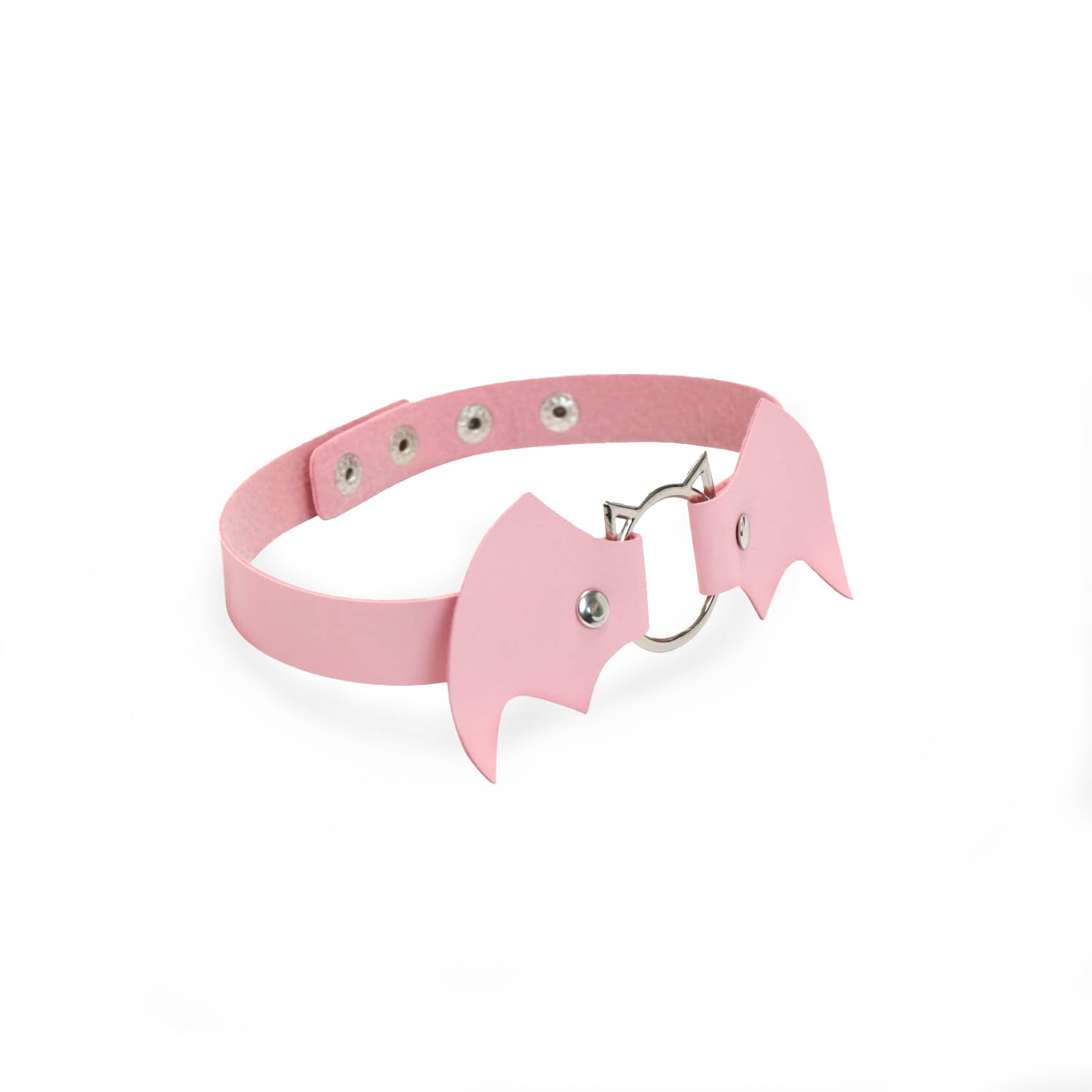 Cute Pink Bat Choker Necklace for Women & Girls - Gothic Halloween Jewelry Accessory for Costume Parties & Cosplay