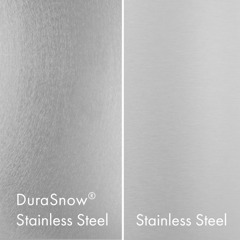 ZLINE Autograph Edition 18 Inch 8.6 cu ft Left Hinge Column Freezer - White Matte Finish with Graphite Gray Interior & Champagne Bronze Accents (RCFVLZ WM 18 CB) - Perfect for Home Kitchen, Basement, Garage or Commercial Use