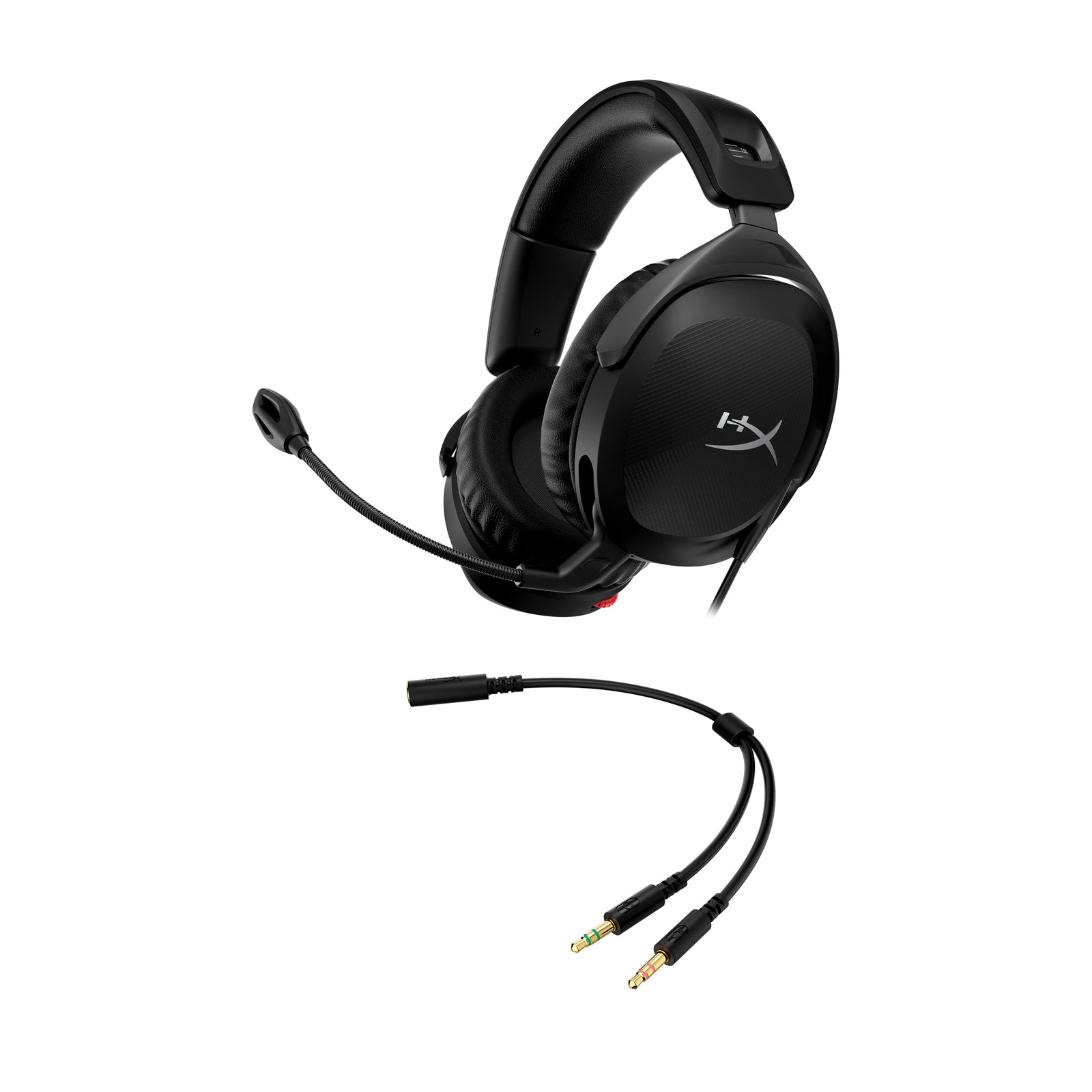 HyperX Cloud Stinger 2 Gaming Headset - Lightweight Wired Headphones with 50mm Drivers & Noise Cancelling Mic for PC, PS5, Xbox, Nintendo Switch - Perfect for FPS, MOBA & Battle Royale Games