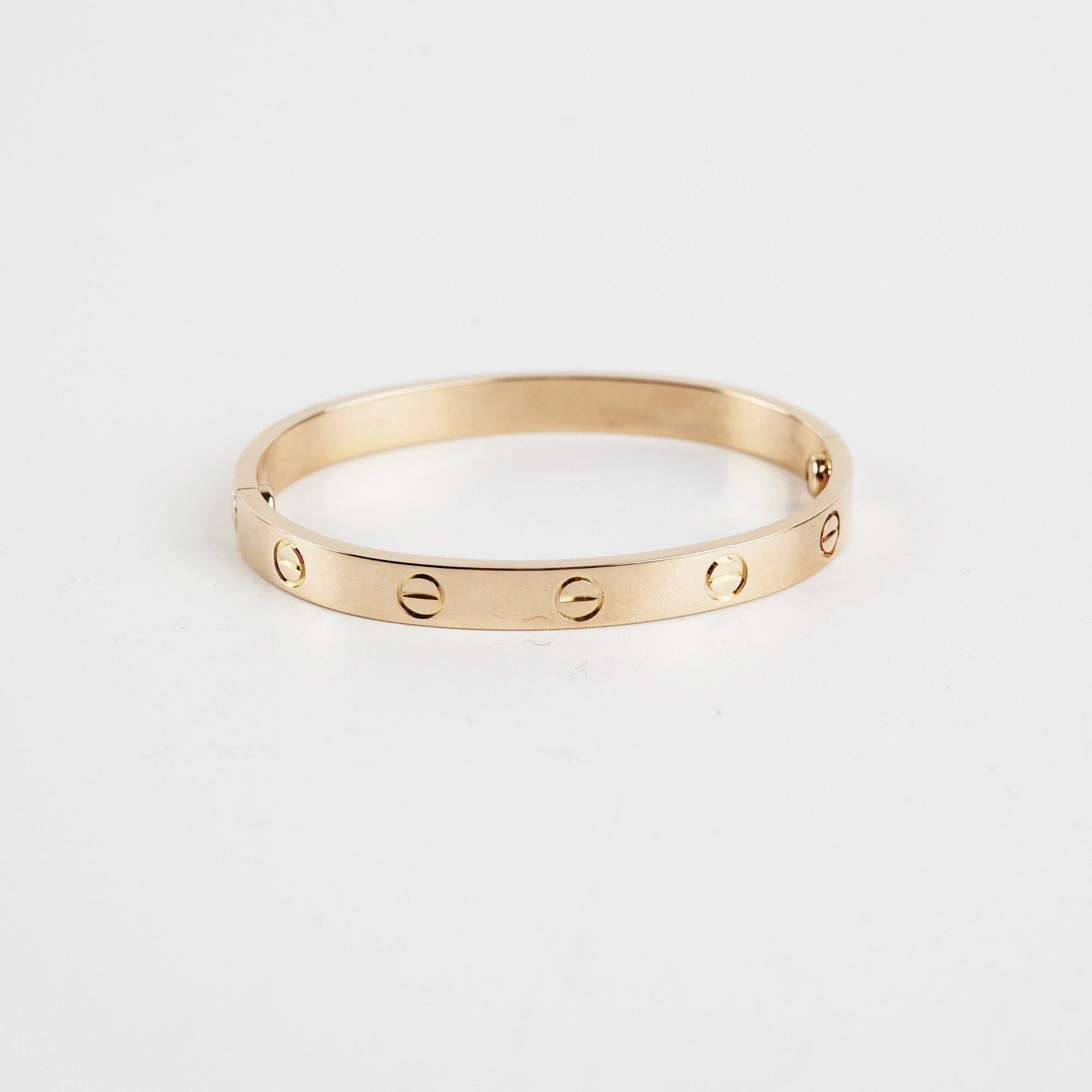 Cartier Love Bangle 16 Pink Gold - Luxury 18K Rose Gold Bracelet for Women, Romantic Gift for Anniversary & Valentine's Day | Perfect for Date Nights & Special Occasions