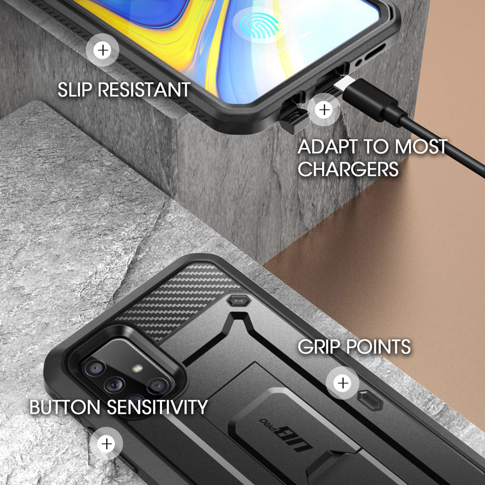 Samsung Galaxy A51 5G Case - Unicorn Beetle Pro Heavy Duty Rugged Protective Cover with Shockproof Design (Black) - Perfect for Outdoor Activities, Construction Work & Extreme Sports Protection
