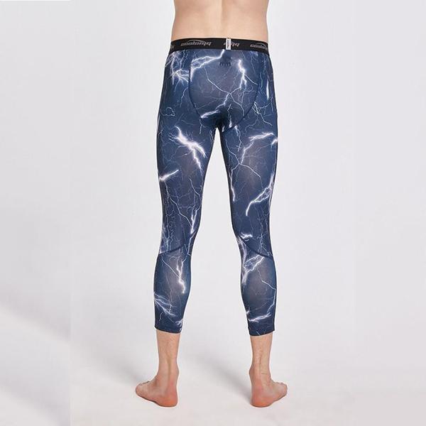 Men's & Youth Boys' Compression 3/4 Tights - Athletic Performance & Workout Leggings for Running, Gym, Basketball & Sports Training
