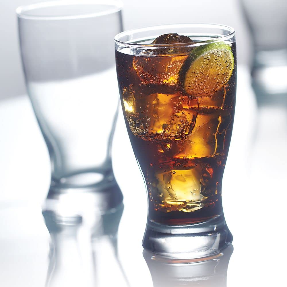 Anchor Hocking 10 Oz. Solace Water Glass - Durable Clear Drinking Glasses for Juice, Iced Tea & Cocktails - Perfect for Home, Restaurants & Parties