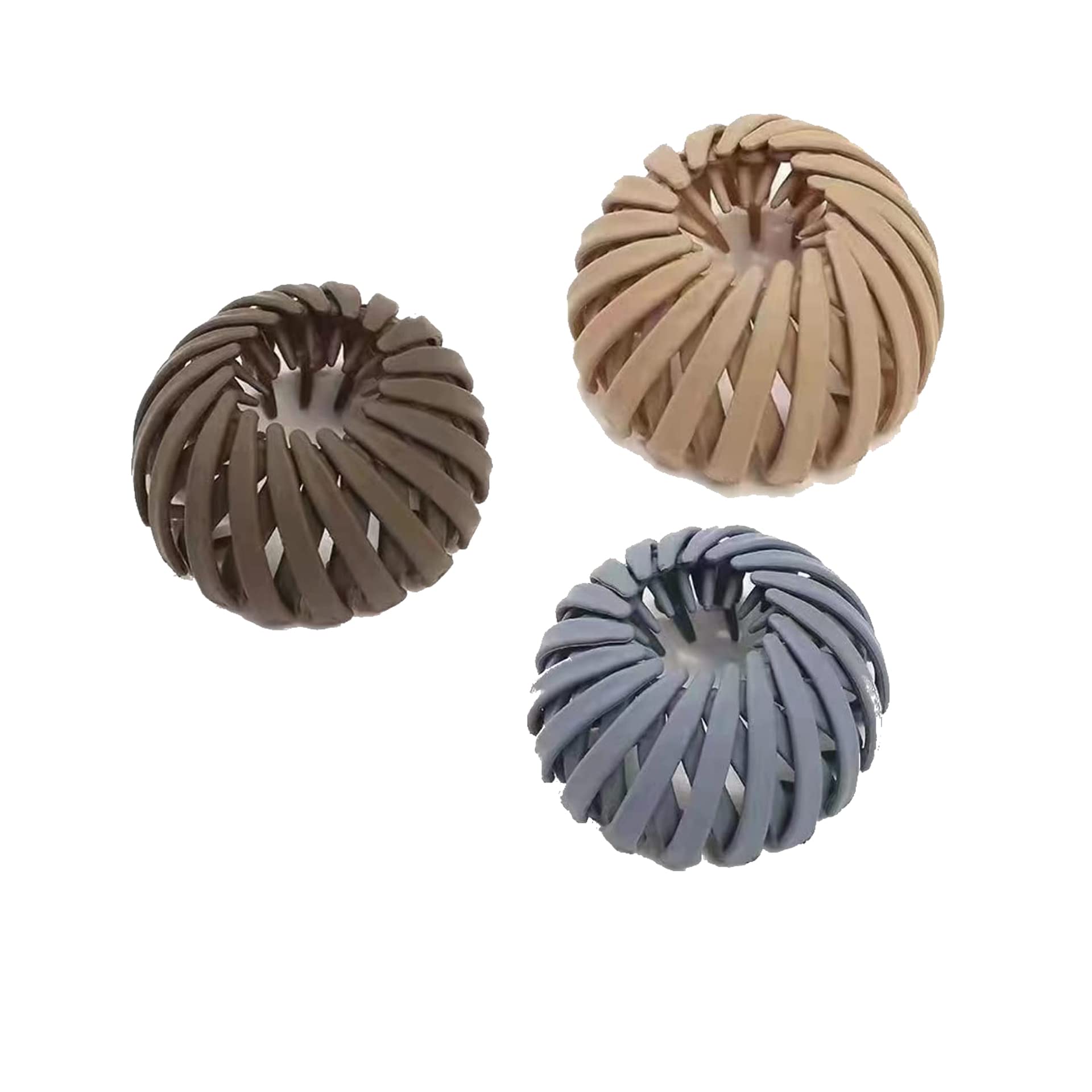STYLEDOSE Multicolor Bird Nest Hair Clips - Expandable Bun & Ponytail Holder for Women & Girls | 3-Pack Hair Claw Clips | Perfect for Updos, Workouts & Everyday Styling