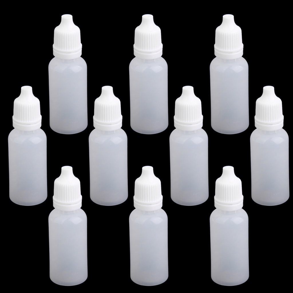 10Pcs 15ml Empty Plastic Squeeze Dropper Bottles for Essential Oils, Eye Drops, DIY Liquids - Leak Proof Travel Containers for Lab, Home & Cosmetic Use