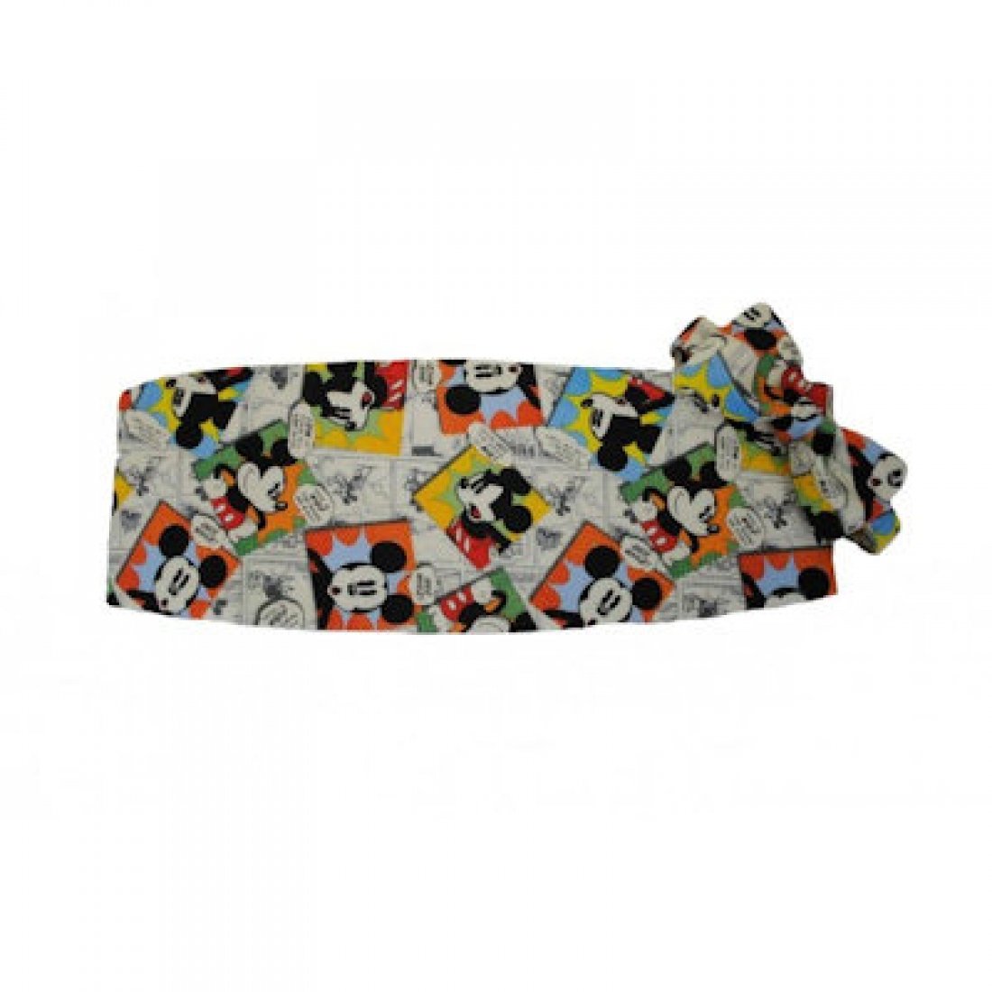 Mickey Mouse Comic Strip Tuxedo Set - Formal Bow Tie & Cummerbund for Weddings, Prom & Cosplay - Disney Character Costume Accessories