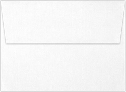 Premium Neenah Classic Linen A2 Envelopes - 80 lb Solar White (Pack of 100) for Wedding Invitations, Business Correspondence & Greeting Cards