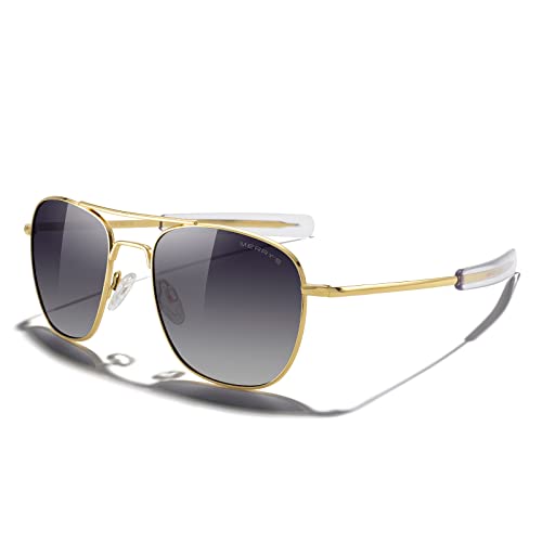 23k Gold Frame/Black Gradient Polarized Lens