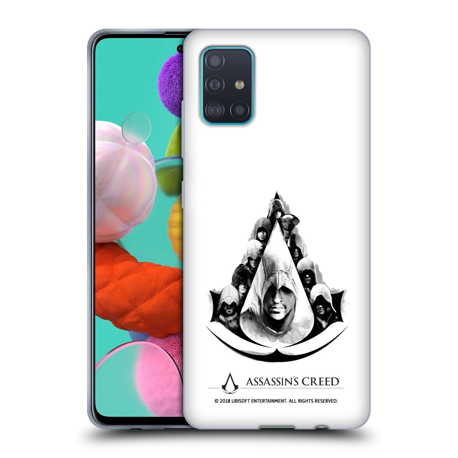 Assassin's Creed Legacy Logo Soft Gel Case for Samsung Galaxy A51 (2019) | Officially Licensed by Head Case Designs | Perfect for Gaming Enthusiasts and Everyday Use