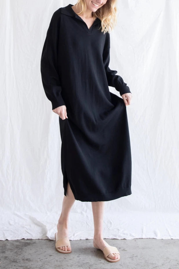 Cozy Women's Knit Dress - Soft Casual Long Sleeve Tunic Sweater Dress for Fall & Winter | Perfect for Home, Office, and Weekend Outings
