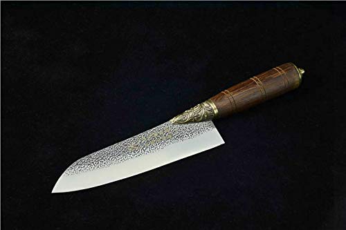 Premium 7-Piece Hand Forged Longquan Kitchen Knife Set - Chef Knife, Utility Knife, Paring Knife - High Carbon Stainless Steel - Perfect for Home Cooking, Professional Chefs & Culinary Enthusiasts