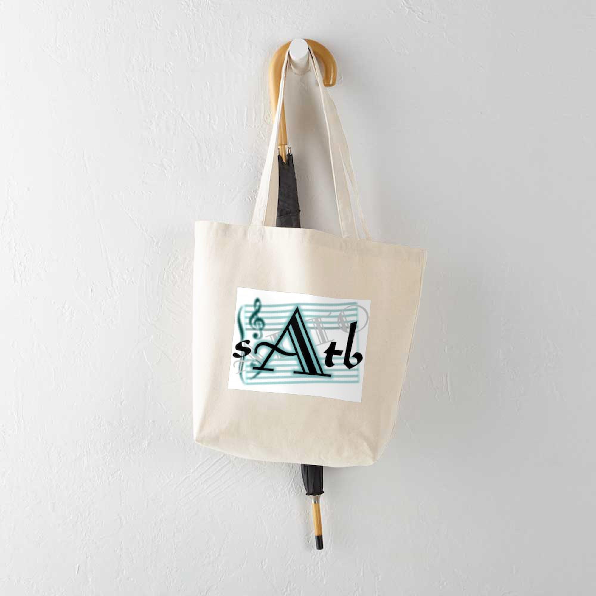 Premium Natural Canvas Marching Band Tote Bag - SATB Alto Reusable Shopping Tote for Musicians | Perfect for Band Practice, School Events & Eco-Friendly Grocery Shopping